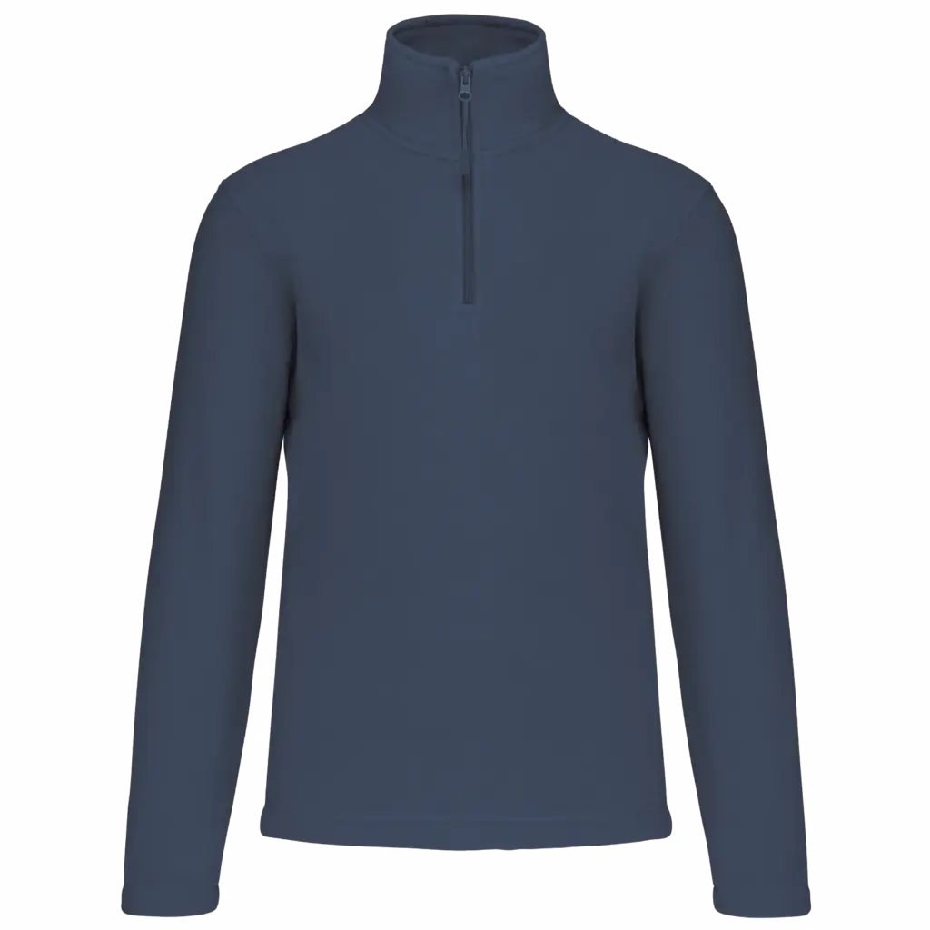 Enzo - Fleece met ritskraag, deep blue — productfoto 30