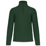 Enzo - Fleece met ritskraag, forest green — productfoto 31
