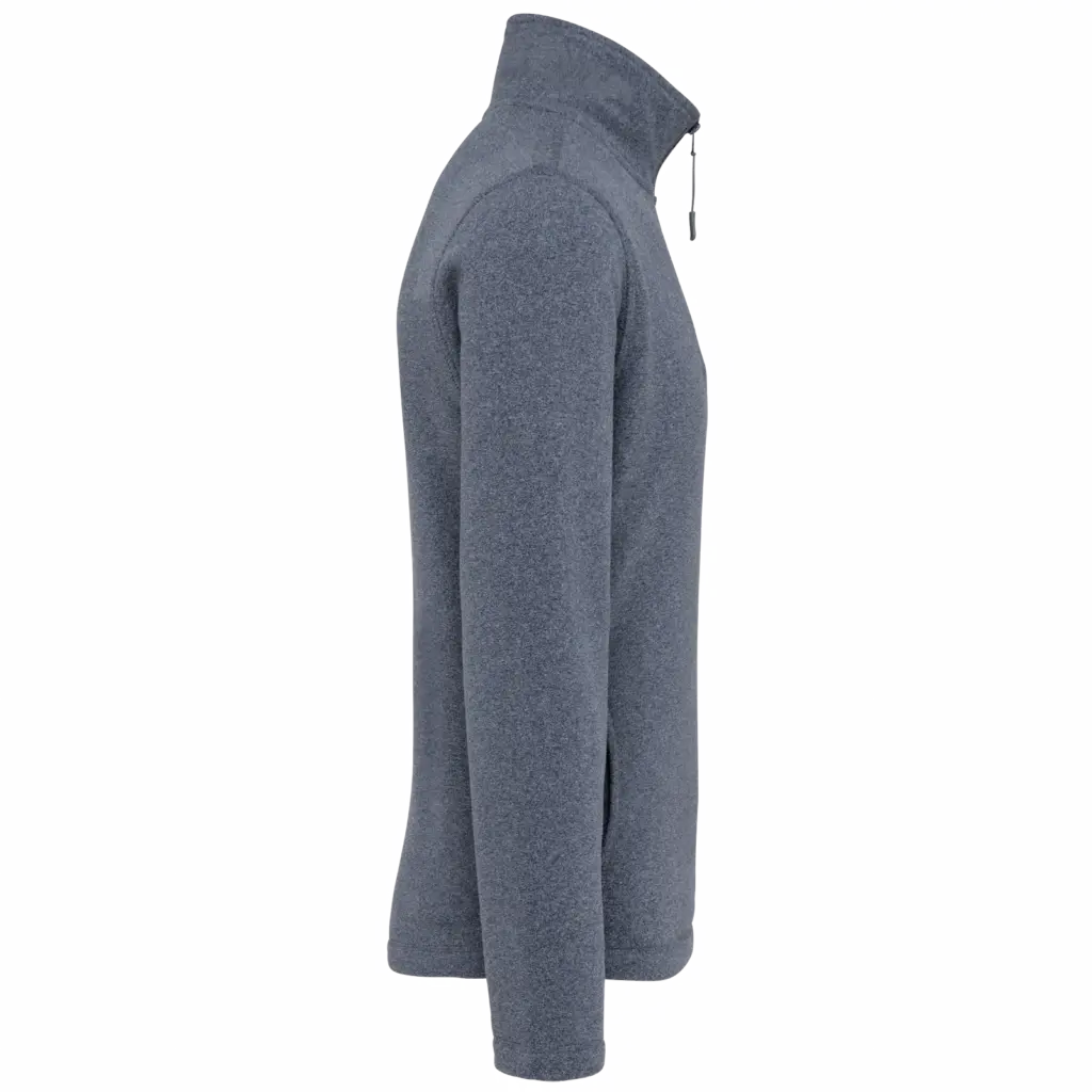 PS_K912-S_FRENCHNAVYHEATHER - Hidalgo-werbeartikel Enzo - Fleece met ritskraag, french navy heather — productfoto 15