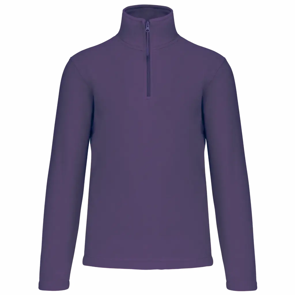 Enzo - Fleece met ritskraag, purple — productfoto 38