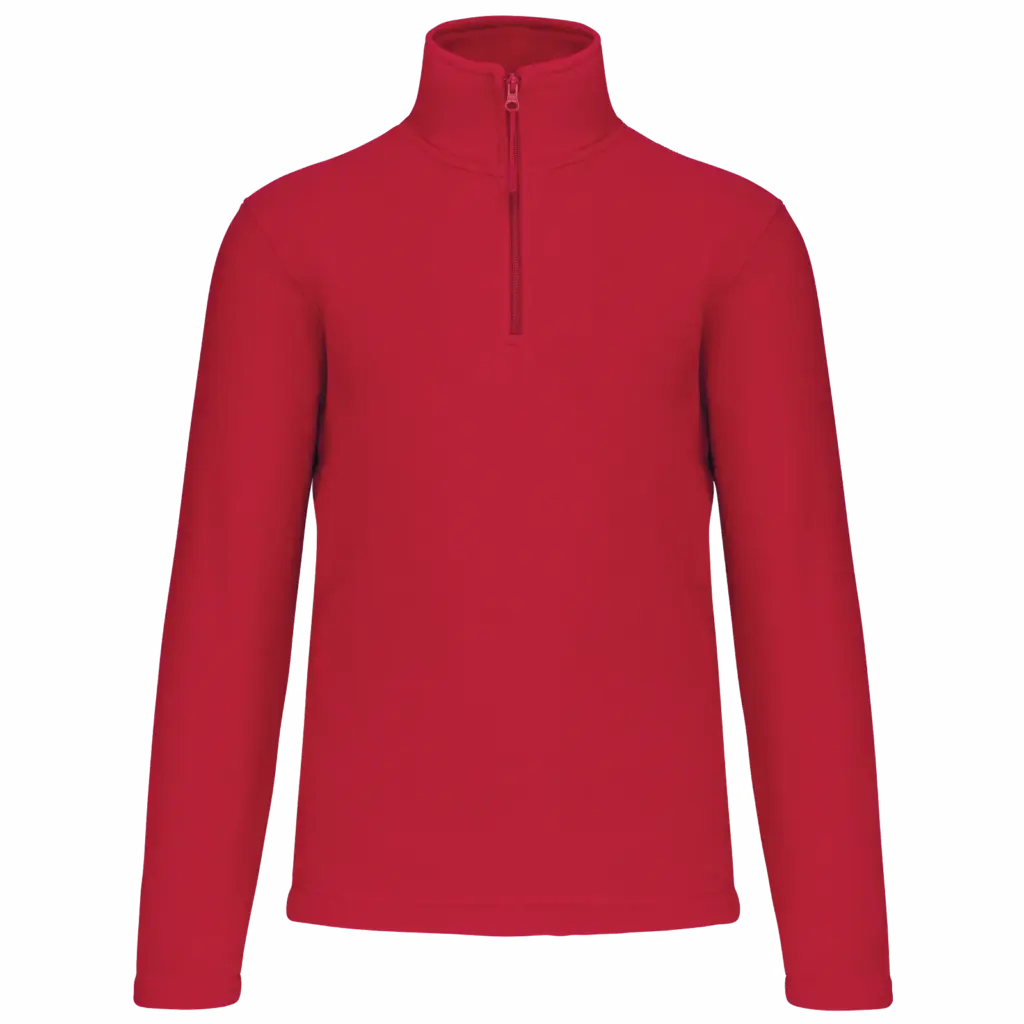 Enzo - Fleece met ritskraag, red — productfoto 39