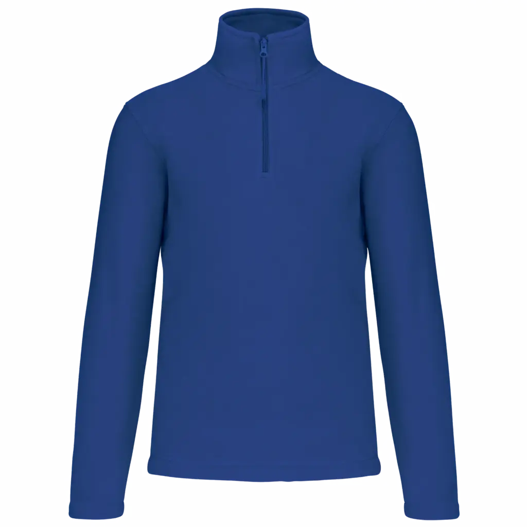 Enzo - Fleece met ritskraag, royal blue — productfoto 40