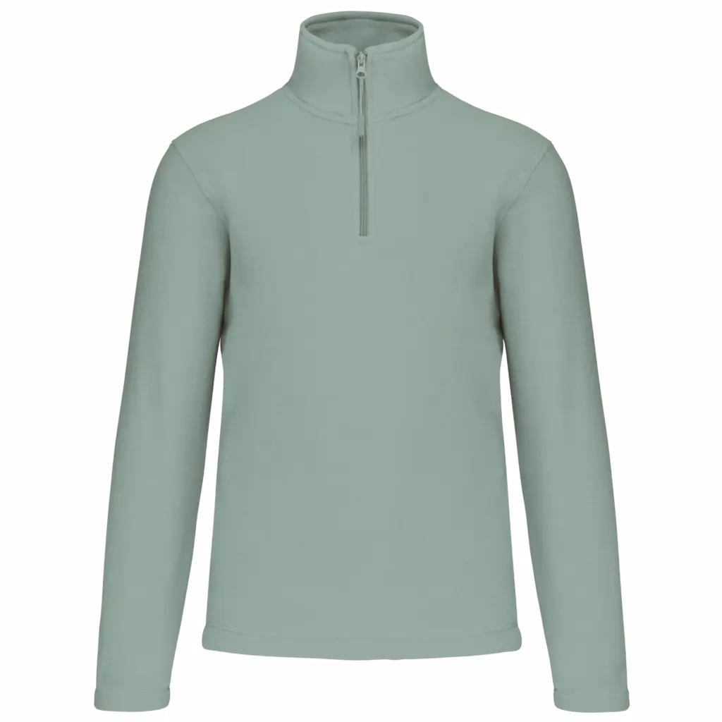 Enzo - Fleece met ritskraag, sage — productfoto 41