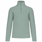 Enzo - Fleece met ritskraag, sage — productfoto 41
