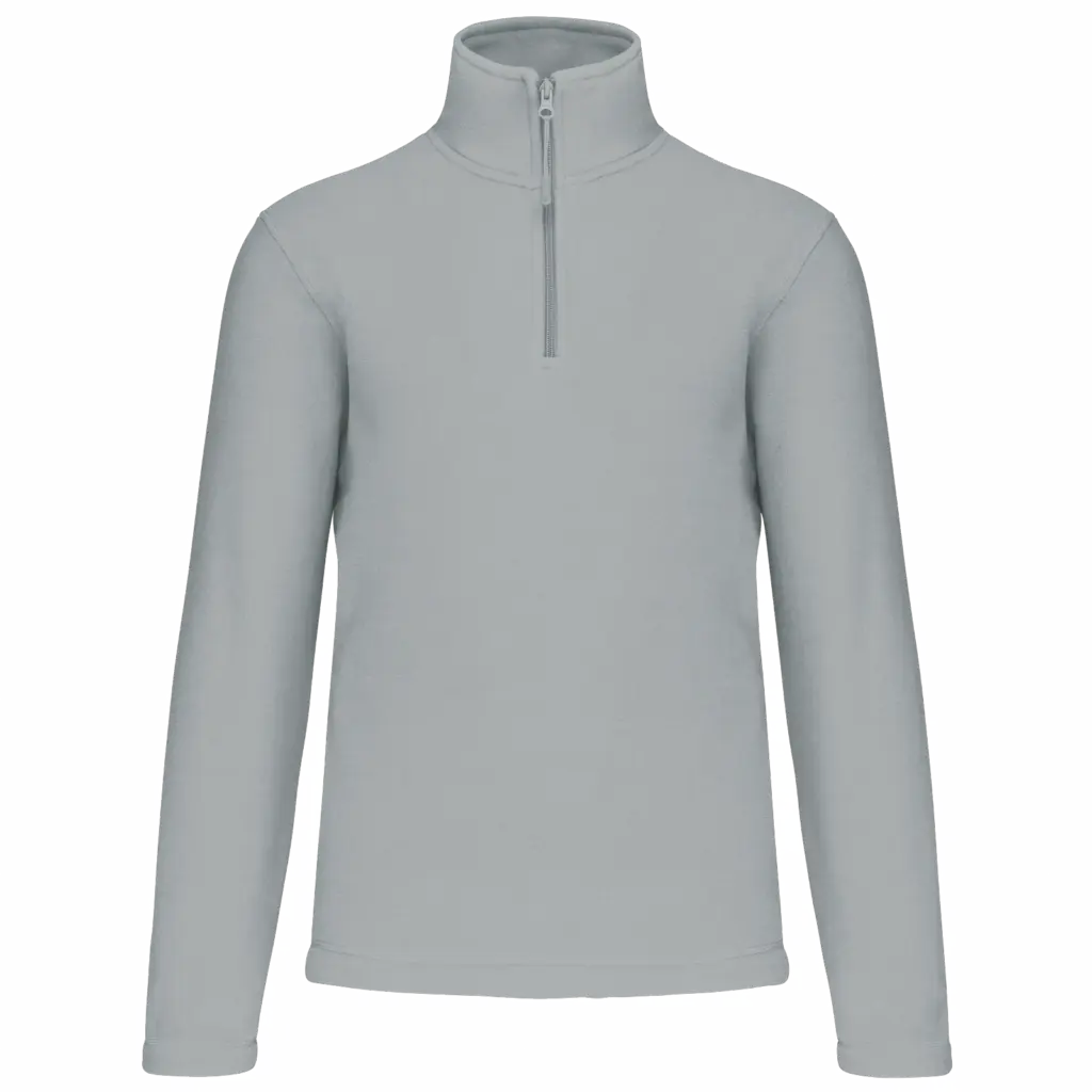Enzo - Fleece met ritskraag, snow grey — productfoto 43