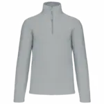 Enzo - Fleece met ritskraag, snow grey — productfoto 43