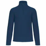 Enzo - Fleece met ritskraag, true indigo — productfoto 45