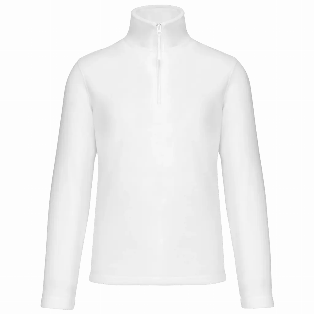 Enzo - Fleece met ritskraag, white — productfoto 46