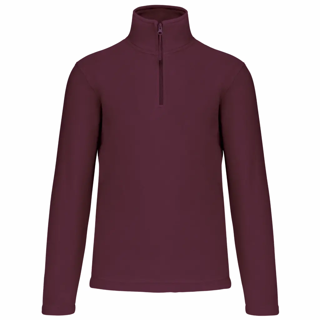 Enzo - Fleece met ritskraag, wine — productfoto 47