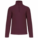 Enzo - Fleece met ritskraag, wine — productfoto 47
