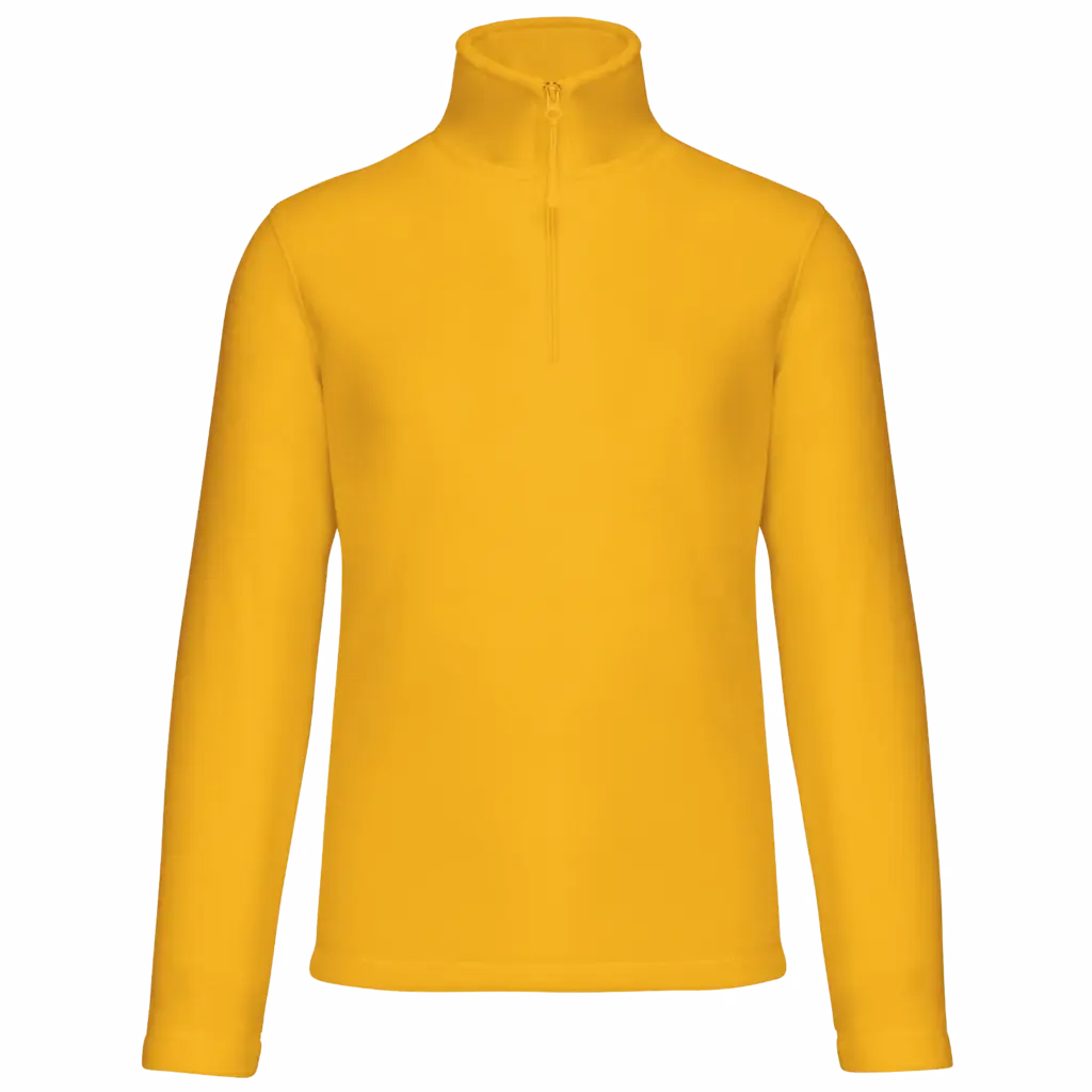 Enzo - Fleece met ritskraag, yellow — productfoto 48
