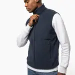 Ecologische uniseks bodywarmer van microfleece — productfoto 2