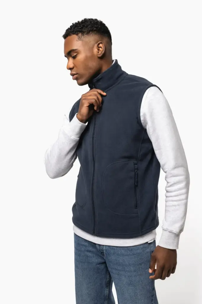 K9120-13_2025 - Hidalgo Ecologische uniseks bodywarmer van microfleece — productfoto 2