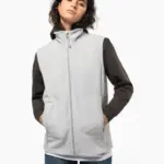 Ecologische uniseks bodywarmer van microfleece — productfoto 4