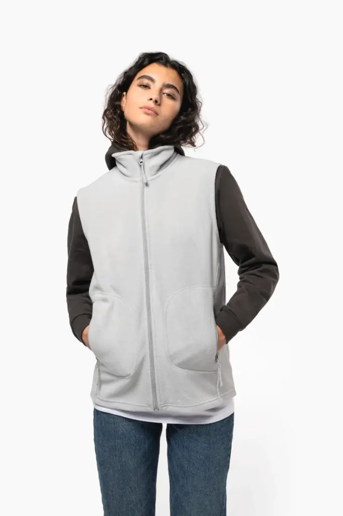 K9120-4_2025 - Hidalgo Ecologische uniseks bodywarmer van microfleece — productfoto 4