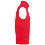 PS_K9120-S_RED - Hidalgo Ecologische uniseks bodywarmer van microfleece — productfoto 7