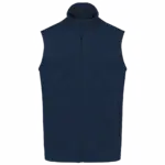 Ecologische uniseks bodywarmer van microfleece, navy — productfoto 7