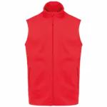 Ecologische uniseks bodywarmer van microfleece, red — productfoto 8