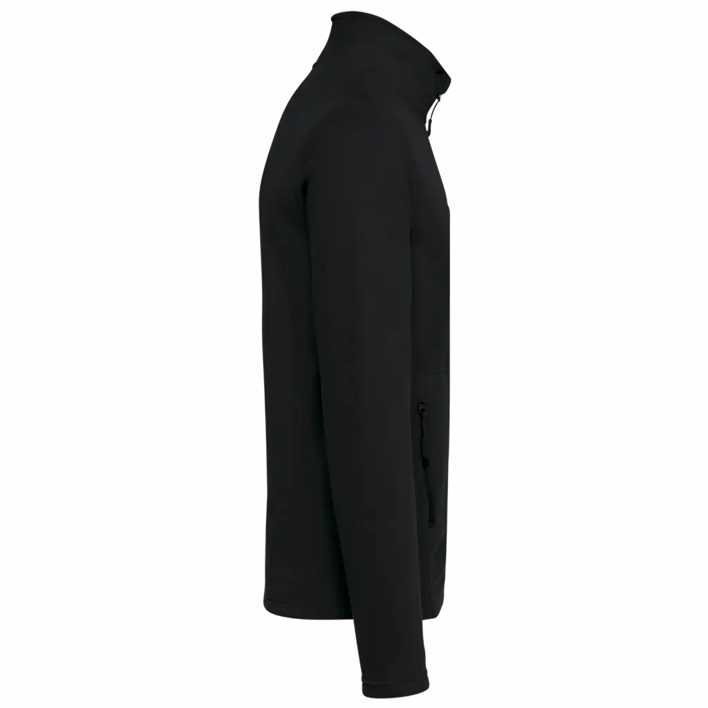 Ecologisch uniseks fleecevest, black — productfoto 5