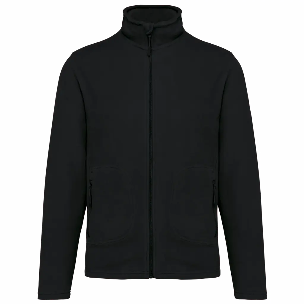 Ecologisch uniseks fleecevest, black — productfoto 6