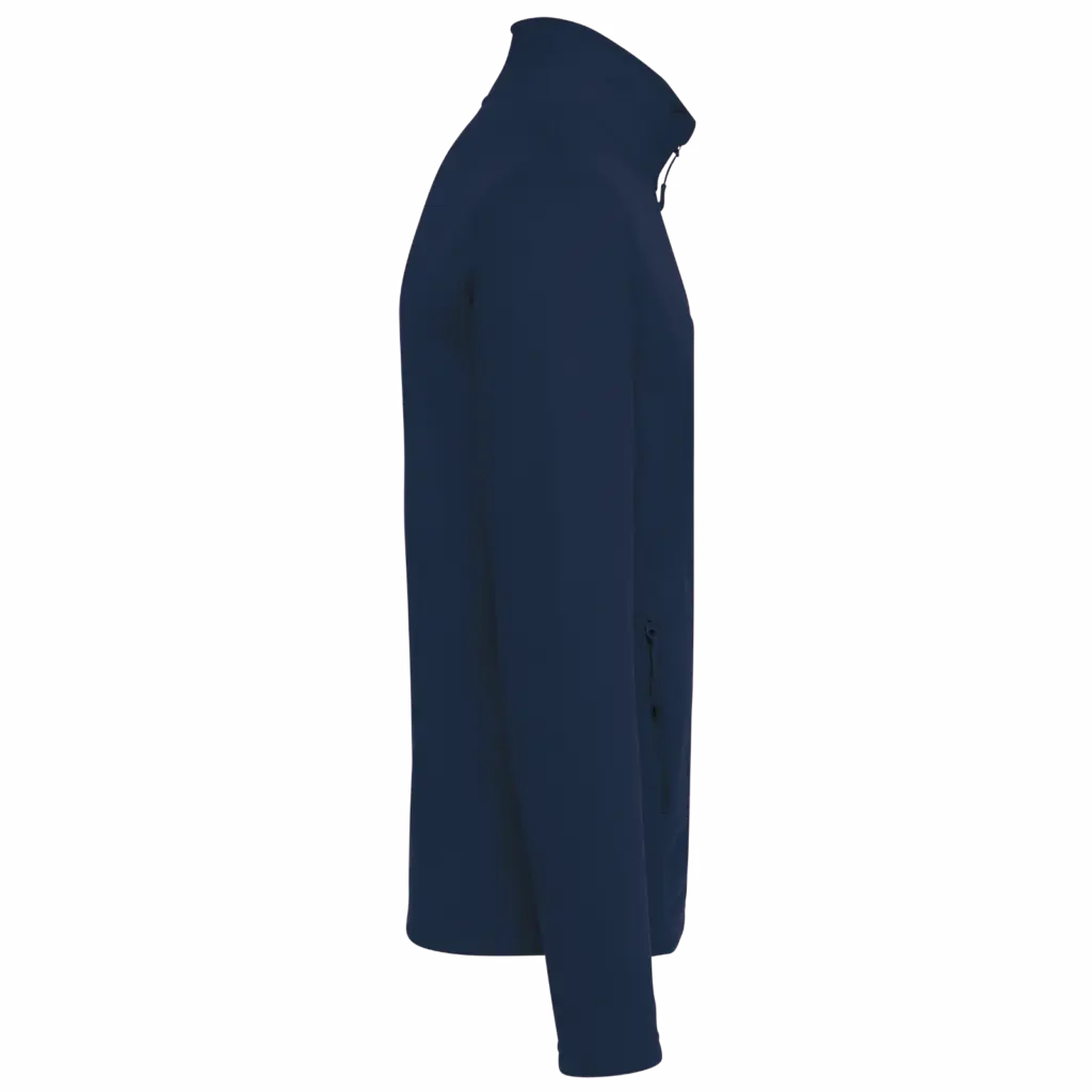 Ecologisch uniseks fleecevest, navy — productfoto 6