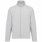 Ecologisch uniseks fleecevest, snow grey — productfoto 9