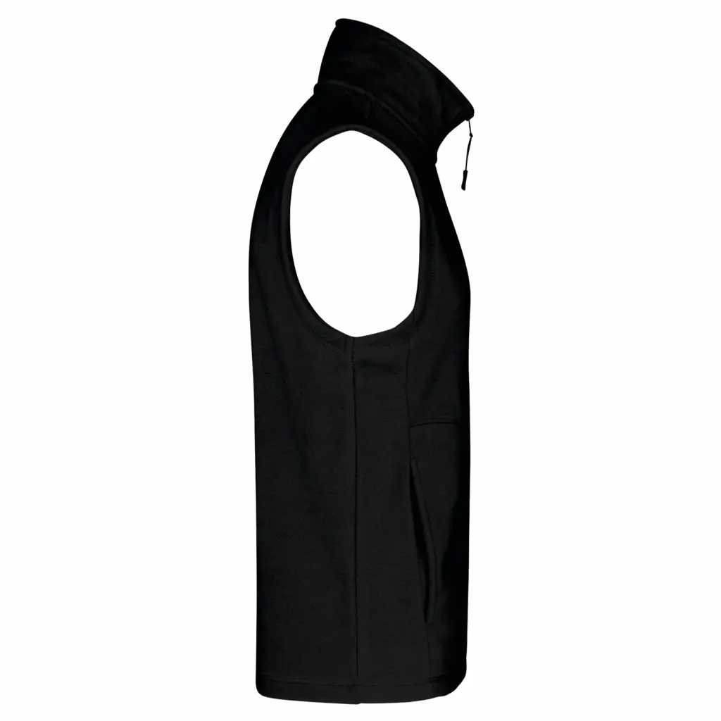 PS_K913-S_BLACK - Hidalgo Bodywarmer van microfleece heren, black — productfoto 7