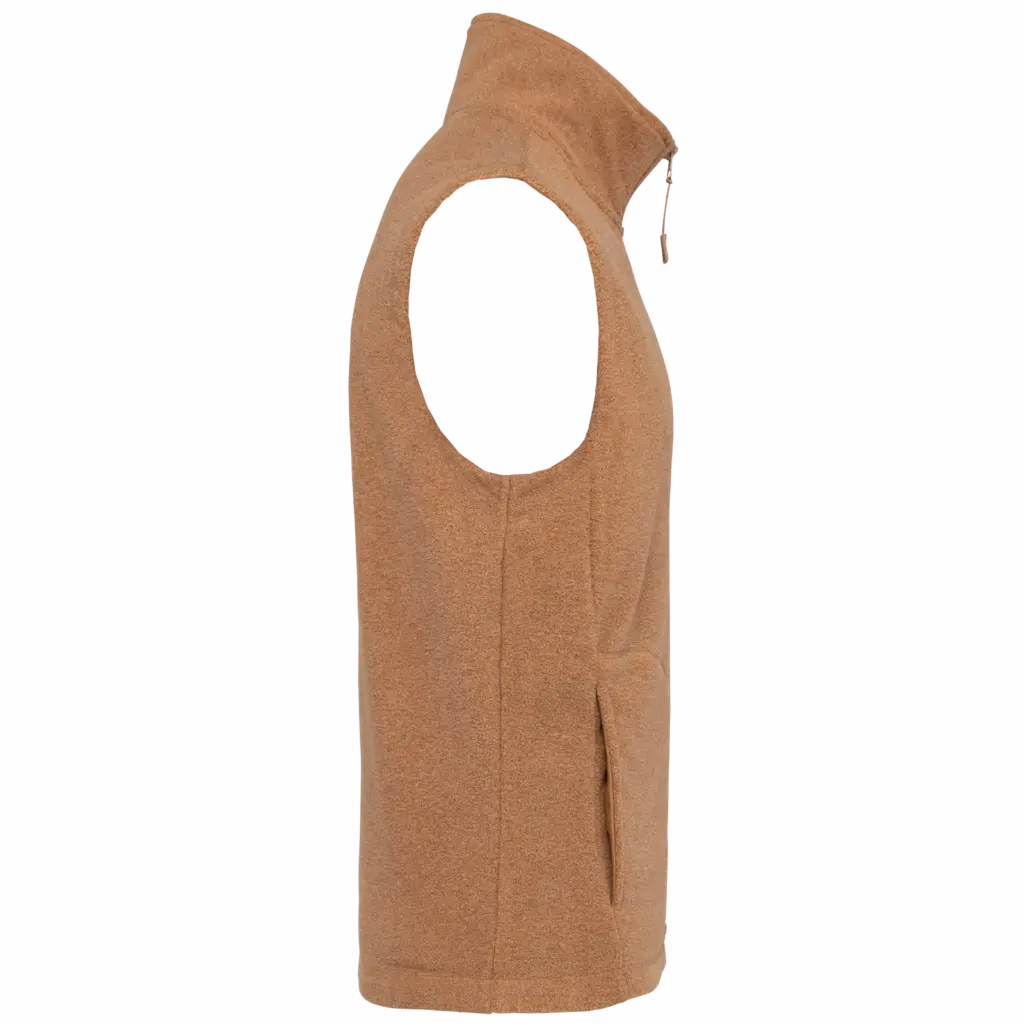 PS_K913-S_CAMELHEATHER - Hidalgo Bodywarmer van microfleece heren, camel heather — productfoto 8