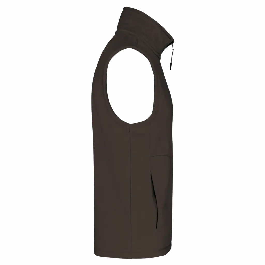 PS_K913-S_CHOCOLATE - Hidalgo Bodywarmer van microfleece heren, chocolate — productfoto 9