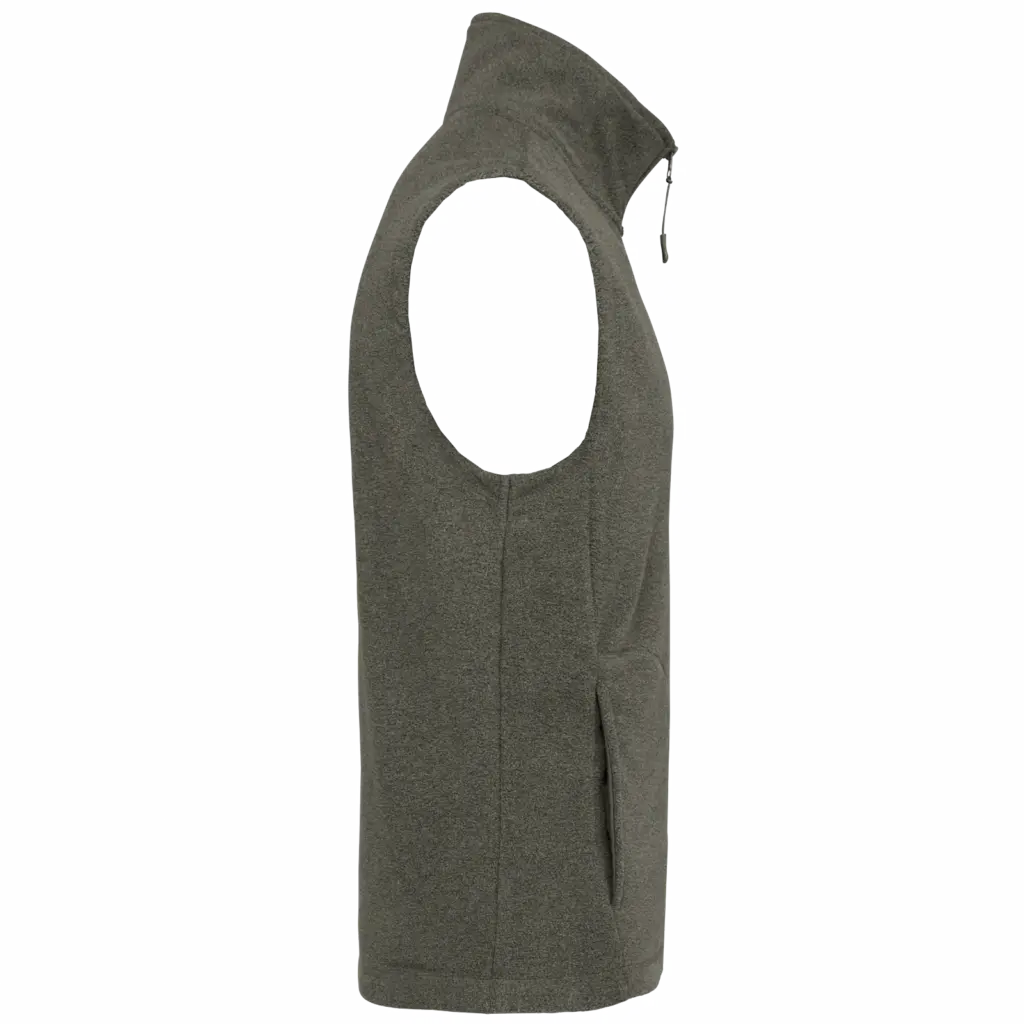 PS_K913-S_GREENMARBLEHEATHER - Hidalgo Bodywarmer van microfleece heren, green marble heather — productfoto 16