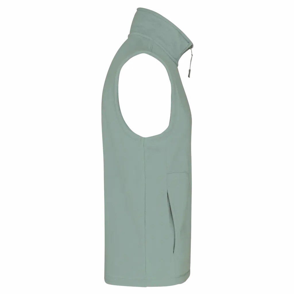 PS_K913-S_SAGE - Hidalgo Bodywarmer van microfleece heren, sage — productfoto 25