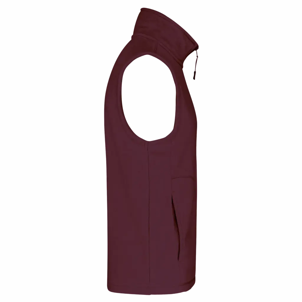 PS_K913-S_WINE - Hidalgo Bodywarmer van microfleece heren, wine — productfoto 31