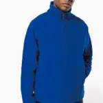 Microfleece met rits en raglanmouwen heren