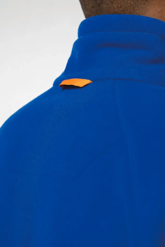 Microfleece met rits en raglanmouwen heren — productfoto 4
