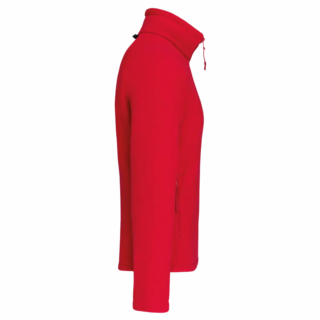 Microfleece met rits en raglanmouwen heren — productfoto 10