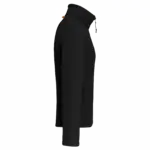 Microfleece met rits en raglanmouwen heren, black — productfoto 5