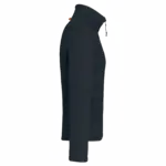 Microfleece met rits en raglanmouwen heren, navy — productfoto 9