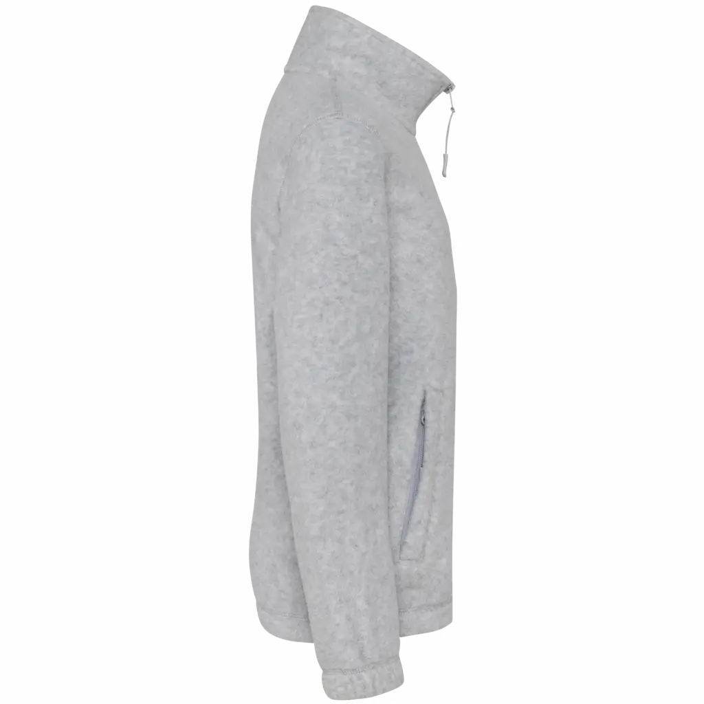 Microfleece met rits kind, ash heather — productfoto 5