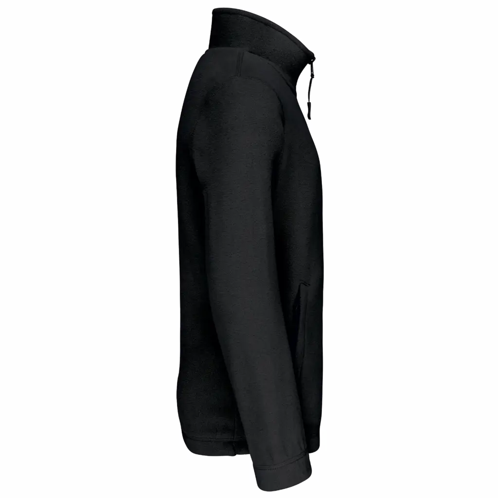Microfleece met rits kind, black — productfoto 6