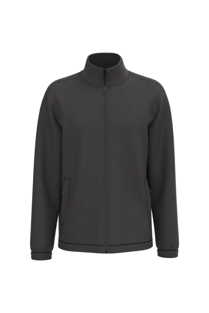 Verstelbaar fleecevest met elastische mouwboorden, dark grey — productfoto 7