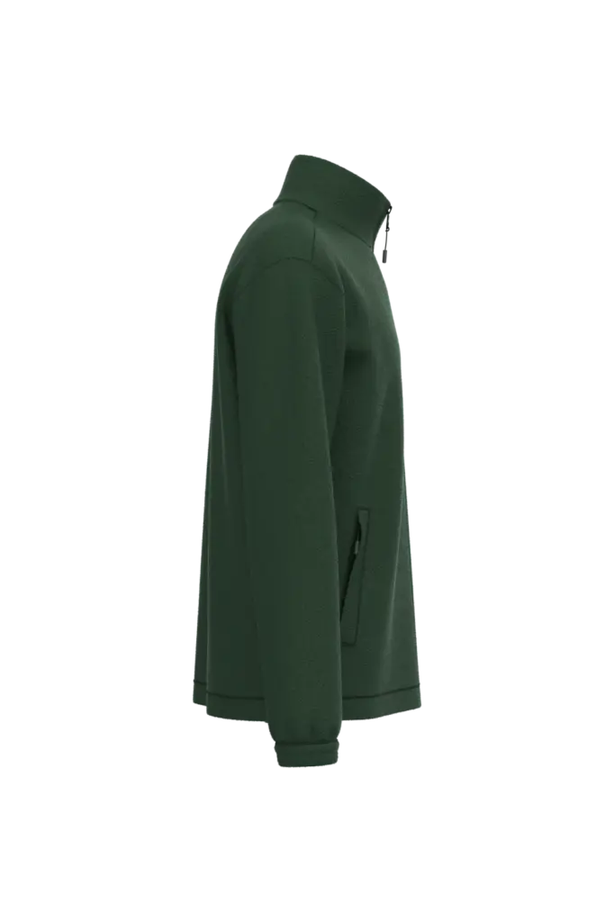 Verstelbaar fleecevest met elastische mouwboorden, forest green — productfoto 7
