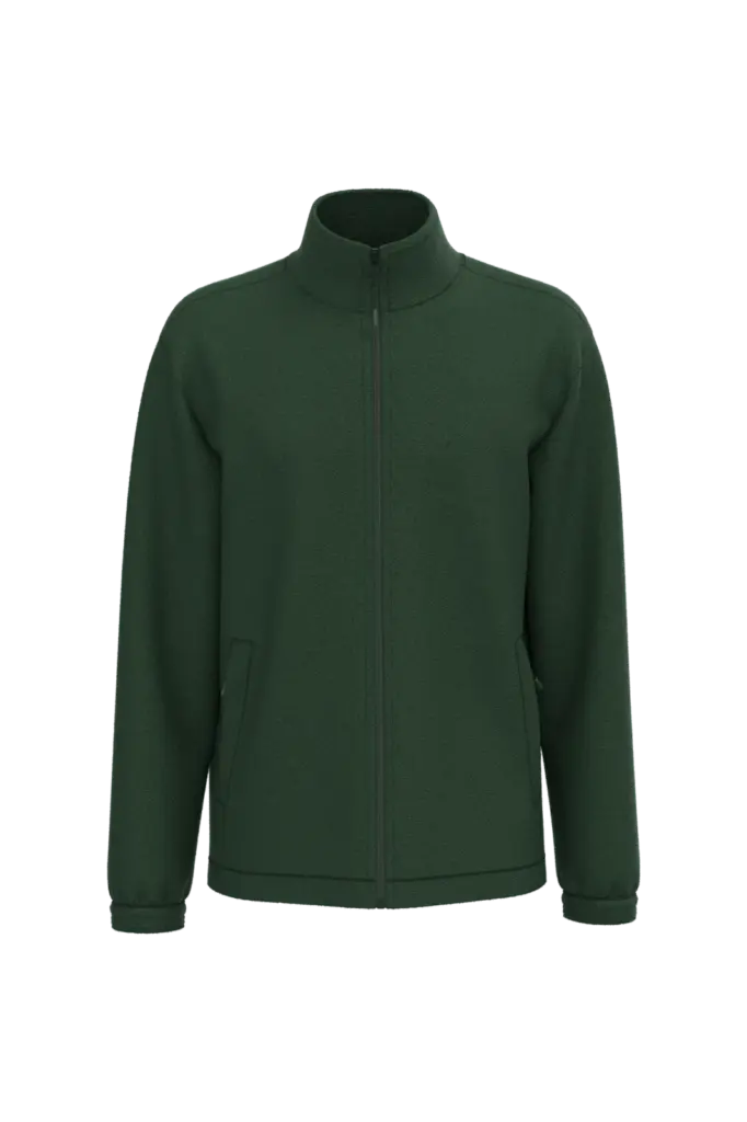 Verstelbaar fleecevest met elastische mouwboorden, forest green — productfoto 8