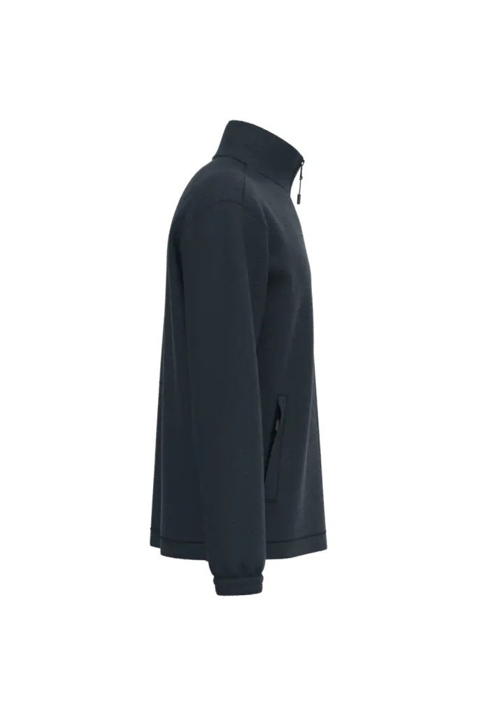 Verstelbaar fleecevest met elastische mouwboorden, navy — productfoto 9