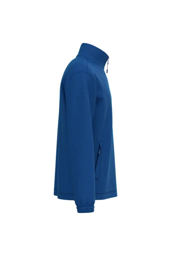 Verstelbaar fleecevest met elastische mouwboorden, royal blue — productfoto 11