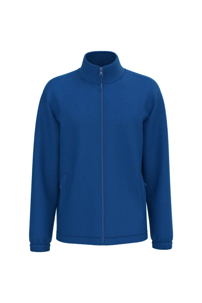 Verstelbaar fleecevest met elastische mouwboorden, royal blue — productfoto 12