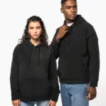 Oversized uniseks sweater met capuchon van gerecycled fleece