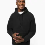 Oversized uniseks sweater met capuchon van gerecycled fleece — productfoto 2