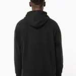 Oversized uniseks sweater met capuchon van gerecycled fleece — productfoto 3