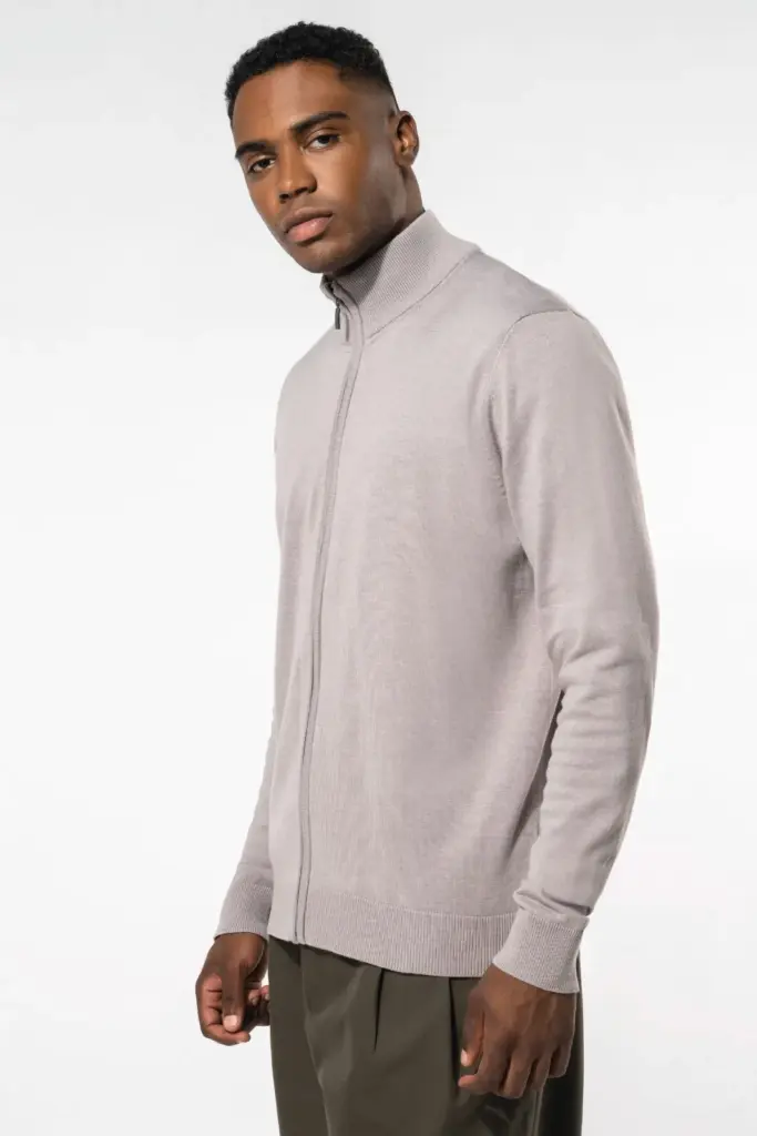 Heren cardigan met rits