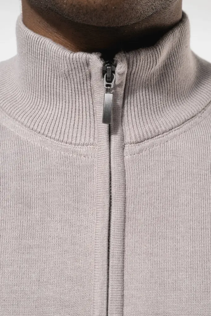 Heren cardigan met rits — productfoto 3